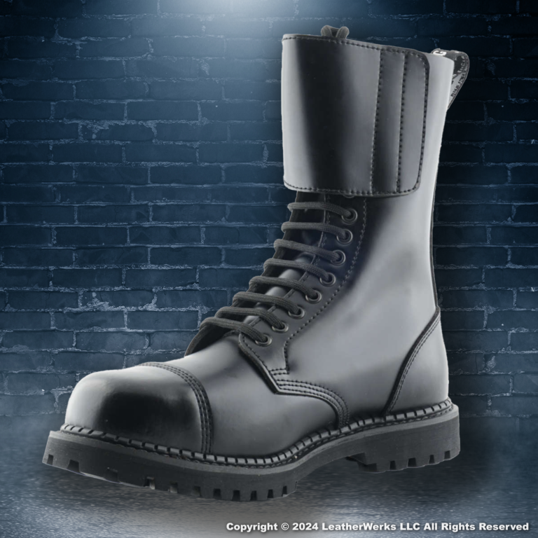 Grinders Camelot Steel Toe Black Medial 1